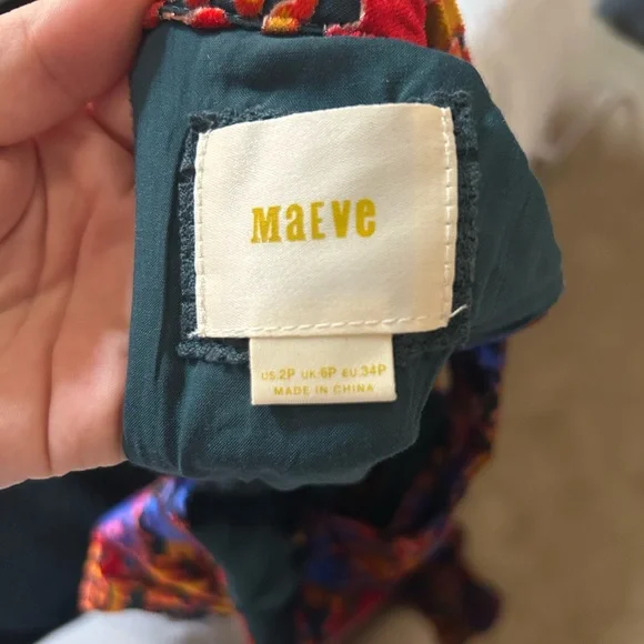 Maeve Anthropologie Vibrant Velvet Jumpsuit - Picture 4 of 4